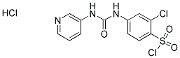 2-氯-4-(3-(吡啶-3-基)脲基)苯磺酰氯盐酸盐, 820245-46-3, 结构式