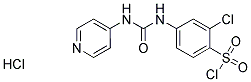 2-氯-4-(3-(吡啶-4-基)脲基)苯磺酰氯盐酸盐, 820245-47-4, 结构式