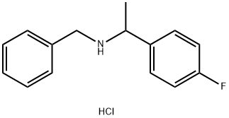 N-苄基-1-(4-氟苯基)乙-1-胺盐酸盐, 820245-52-1, 结构式