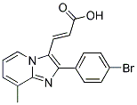 3-(2-(4-溴苯基)-8-甲基咪唑并[1,2-A]吡啶-3-基)丙烯酸, 820245-82-7, 结构式