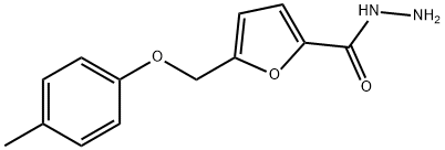 5-((对甲苯基氧基)甲基)呋喃-2-碳酰肼, 832738-14-4, 结构式