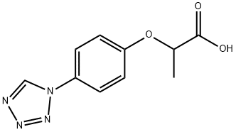 2-(4-四唑-1-基-苯氧基)-丙酸, 832740-17-7, 结构式