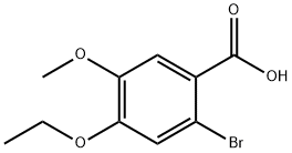 2-溴-4-乙氧基-5-甲氧基-苯甲酸, 838814-43-0, 结构式