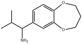1-(3,4-二氢-2H-苯并[B][1,4]二噁英-7-基)-2-甲基丙烷-1-胺, 847837-46-1, 结构式