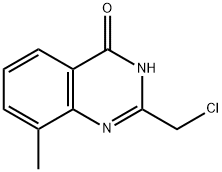 2-(氯甲基)-8-甲基喹唑啉-4(3H)-酮, 848369-52-8, 结构式