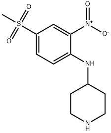 N-(4-(甲基磺?；?-2-硝基苯基)哌啶-4-胺, 849035-94-5, 結(jié)構(gòu)式