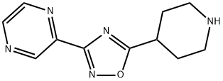 5-(哌啶-4-基)-3-(吡嗪-2-基)-1,2,4-噁二唑, 849925-00-4, 結(jié)構(gòu)式
