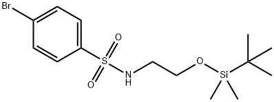 4-溴-N-[2-(TBDMSO)乙基]苯磺酰胺, 850429-52-6, 結(jié)構(gòu)式