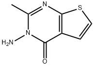 3-胺-2-甲基-3H,4H-噻吩并[2,3-D]嘧啶-4-酮, 852399-99-6, 结构式