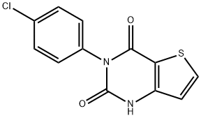 3-(4-氯苯基)噻吩并[3,2-D]嘧啶-2,4(1H,3H)-二酮, 852854-16-1, 结构式