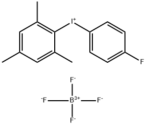 (4-氟苯基)(均三甲苯基)碘鎓 四氟硼酸盐, 855516-33-5, 结构式