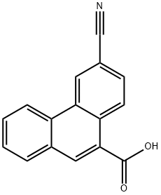 6-氰基菲-9-羧酸, 855696-12-7, 结构式