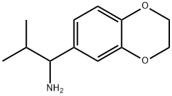 1-(2,3-二氢-1,4-苯并二噁英-6-基)-2-甲基-1-丙胺, 855991-61-6, 结构式