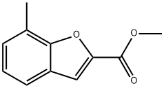 7-甲基苯并呋喃-2-羧酸甲酯, 857274-28-3, 结构式