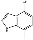 4-羟基-7-甲基-吲唑, 858227-44-8, 结构式