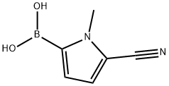 5-CYANO-1-METHYL-1H-PYRROL-2-YLBORO<i></i>NIC ACID, 860617-71-6, 结构式