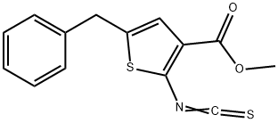 5-(苄基)-2-硫代异氰酸酯邻-噻吩-3-羧酸甲酯, 861452-15-5, 结构式