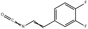 3,4-二氟-反式苯乙烯异氰酸酯, 862094-21-1, 结构式