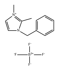 1-苄基-2, 3-甲基咪唑四氟硼酸盐, 862999-75-5, 结构式