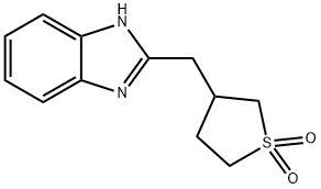 2-[(四氢-1,1-二氧化-3-噻吩基)甲基]-1H-苯并咪唑, 863668-11-5, 结构式