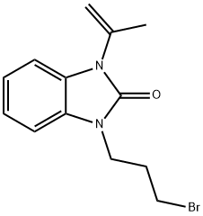1-(3-BroMopropyl)-1,3-dihydro-3-(1-Methylethenyl)-2H-benziMidazol-2-one, 864267-63-0, 结构式