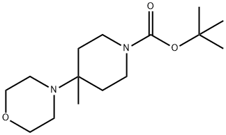 1-BOC-4-甲基-4-嗎啉-4-基-哌啶, 864369-95-9, 結(jié)構(gòu)式