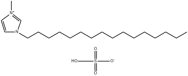 1-十六烷基-3-甲基咪唑硫酸氢盐, 865446-63-5, 结构式