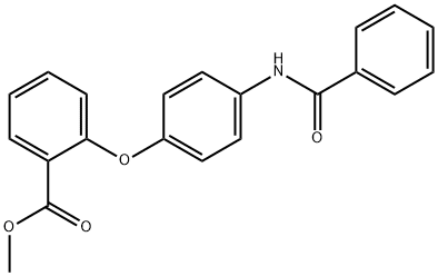 2-(4-苯甲酰氨基苯氧基)苯甲酸甲酯, 865660-51-1, 结构式