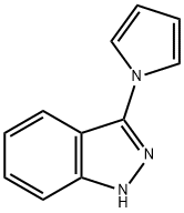 3-(1H-吡咯-1-基)-1H-吲唑, 866019-02-5, 结构式