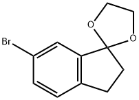 6-溴-茚满-1-酮-1,2-乙二醇缩酮, 866848-94-4, 结构式