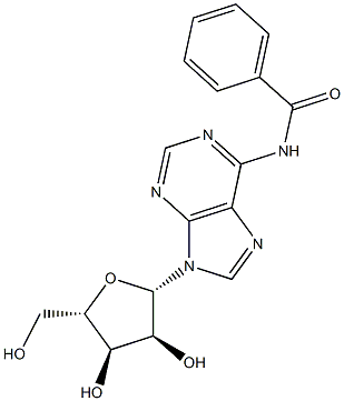 N-(9-BETA-L-呋喃核糖基-9H-嘌呤-6-基)苯甲酰胺, 868663-26-7, 结构式