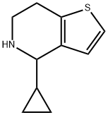 4-环丙基-4H,5H,6H,7H-噻吩并[3,2-C]吡啶, 869472-59-3, 结构式