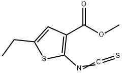 5-乙基-2-硫代异氰酸酯邻-噻吩-3-羧酸甲酯, 869946-96-3, 结构式