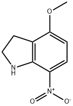 4-Methoxy-7-nitro indoline, 872975-24-1, 结构式