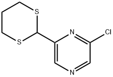 2-氯-6-(1,3-二噻烷-2-基)吡嗪, 874114-31-5, 结构式