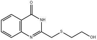 2-(((2-羟乙基)硫代)甲基)喹唑啉-4(1H)-酮, 874606-65-2, 结构式