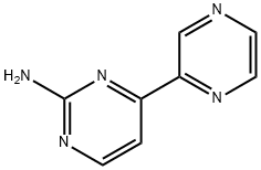 4-(2-吡嗪)-2-氨基嘧啶, 874792-15-1, 结构式