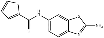 N-(2-氨基苯并[D]噻唑-6-基)呋喃-2-甲酰胺, 876709-45-4, 结构式