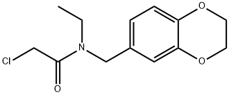 2-氯-N-(2,3-二氢-1,4-苯并二噁英-6-基甲基)-N-乙基乙酰胺, 878218-20-3, 结构式