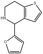4-(呋喃-2-基)-4,5,6,7-四氢噻吩并[3,2-C]吡啶, 878435-99-5, 结构式