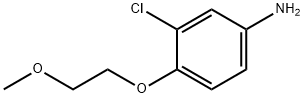 3-氯-4-(2-甲氧基乙氧基)苯胺, 879047-68-4, 结构式