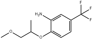 2-(2-甲氧基-1-甲基乙氧基)-5-(三氟甲基)苯胺, 879047-92-4, 结构式