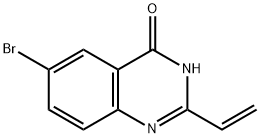 6-溴-2-乙烯基喹唑啉-4(3H)-酮, 883500-96-7, 结构式