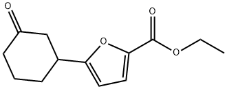 5-(3-氧代环己基)呋喃-2-甲酸乙酯, 883898-17-7, 结构式