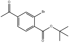 (4-乙酰基-2-溴苯基)-氨基甲酸叔丁酯, 885269-93-2, 結構式