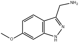 (6-甲氧基-1H-吲唑-3-基)甲胺, 885271-66-9, 结构式