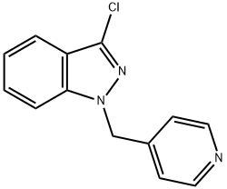 3-氯-1-(吡啶-4-甲基)-1H-吲唑, 885272-01-5, 结构式