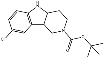 8-氯-1,3,4,4A,5,9B-六氫-吡啶并[4,3-B]吲哚-2-甲酸叔丁酯, 885272-52-6, 結(jié)構式
