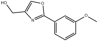 (2-(3-甲氧苯基)恶唑-4-基)甲醇, 885272-69-5, 结构式