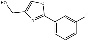 (2-(3-氟苯基)恶唑-4-基)甲醇, 885272-81-1, 结构式